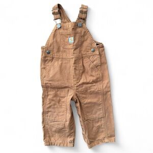 Carhartt Kids Tan Overalls 100% Cotton 12M
